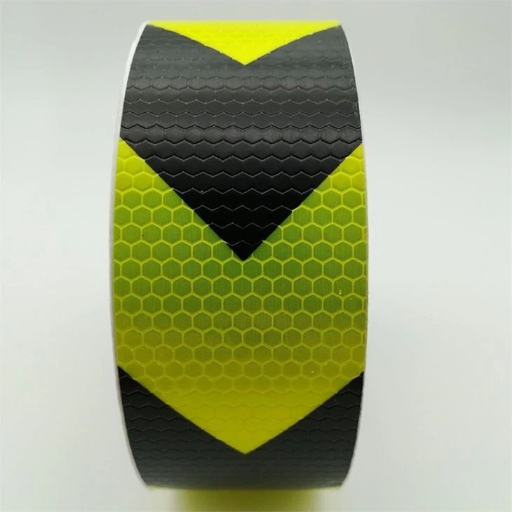 High Intensity Arrow Safety Warning Reflective Tape 50 mm X 4.35 m