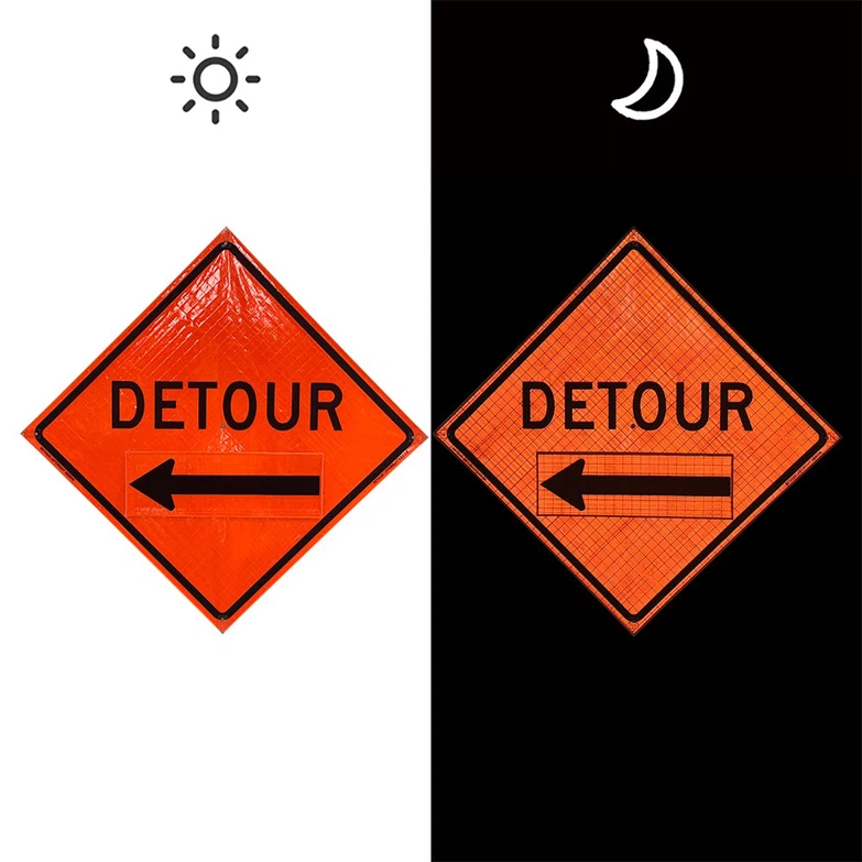 roll up sign with arrow roll up sign with arrow