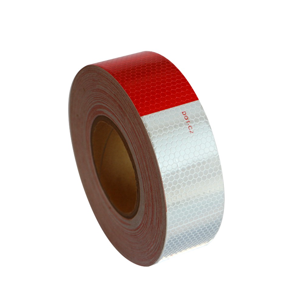 High Quality DOT-C2 Roll PVC PET Red White Reflective Tape Sticker For Trucks Vehicles 4 High Quality DOT-C2 Roll PVC PET Red White Reflective Tape Sticker For Trucks Vehicles 4